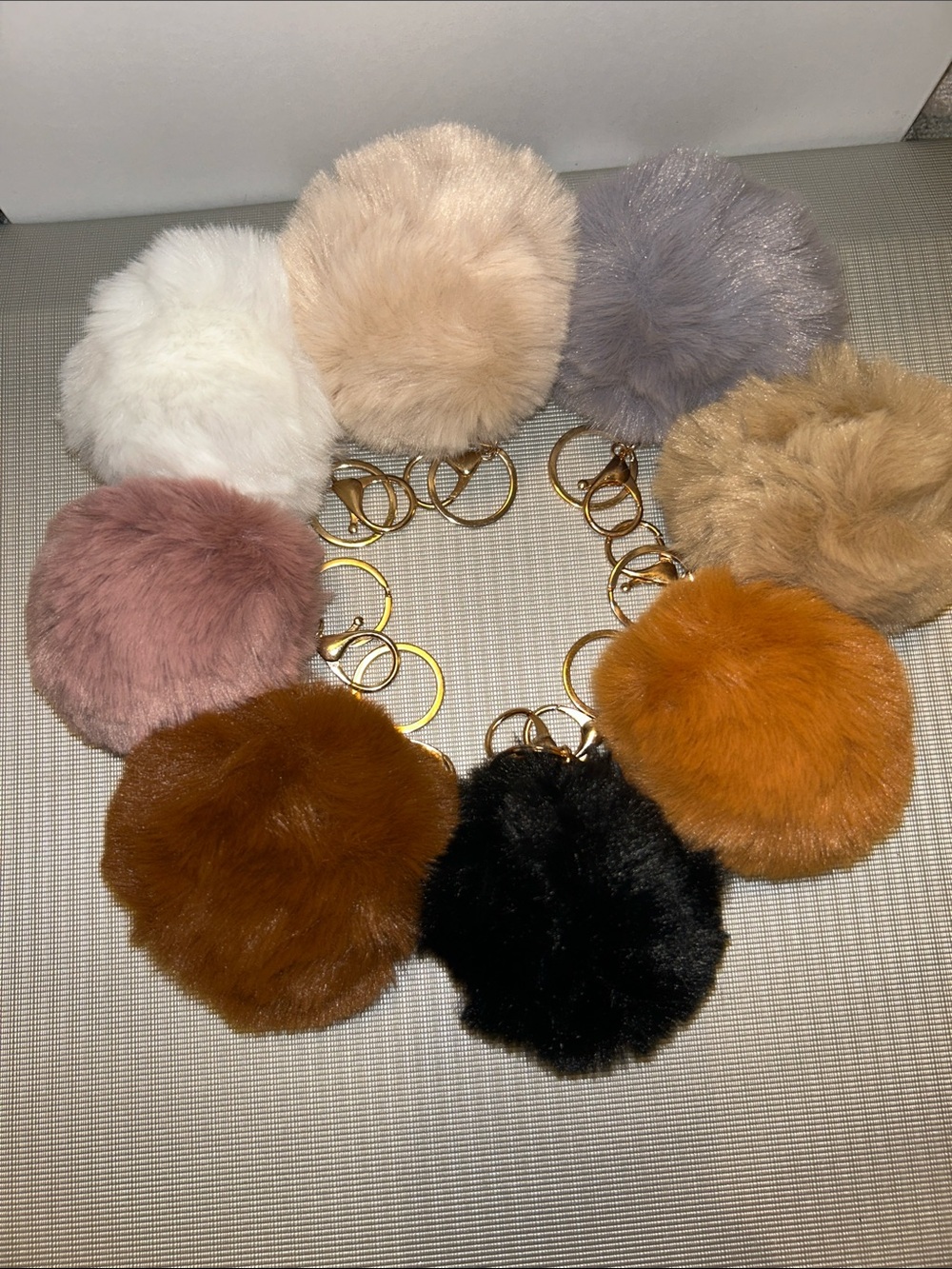 New Fluffy Ball Key Chains